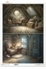 Mouse World - Interior -  Ilustracje,  świat myszek, przytulne wnętrza, bajkowe sceny, kominki, nory mysie, domki, wnętrza